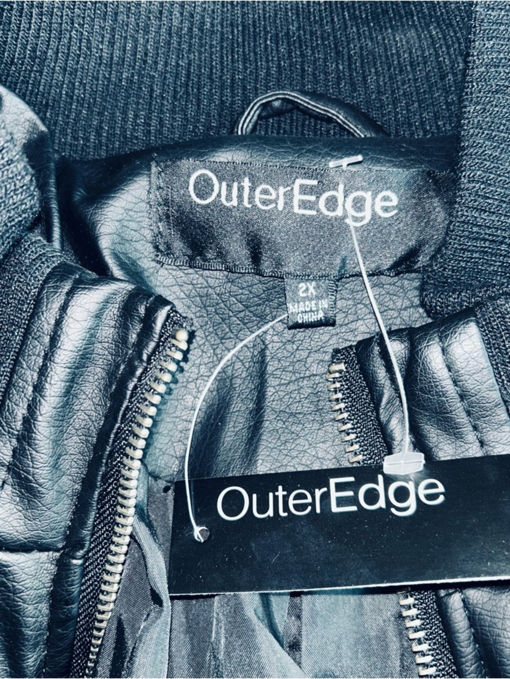 Outer Edge Black Leather Jacket NWT - image 6